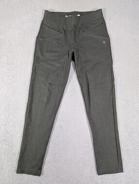 Betabrand Pants Womens Small Olive Green Stretch Zipper Pockets Leggings Office